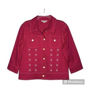 Ann Trinity Jacket in Hot Pink Size L